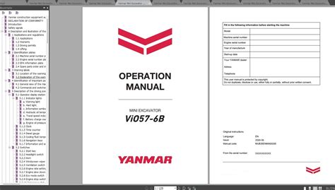 yanmar mini excavator operators manual|yanmar mini excavator parts dealer.